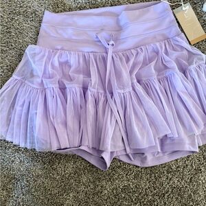 PopFlex Lavender Ruffled Skirt